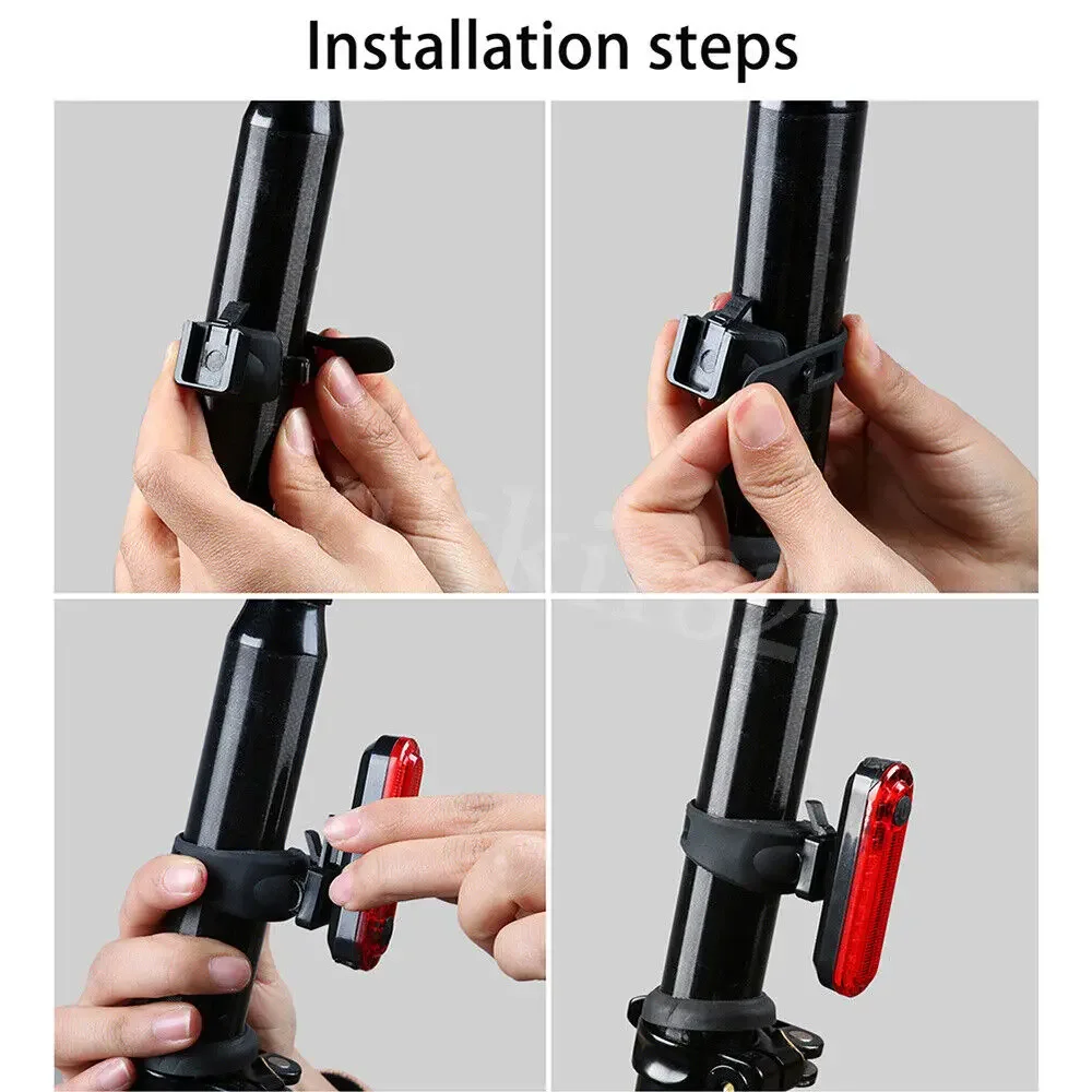 Waterproof LED USB Taillight for Cycling Safety