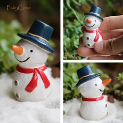 Festive Miniature LED Christmas Street Lamp for Holiday Village Decor (Snowman A)