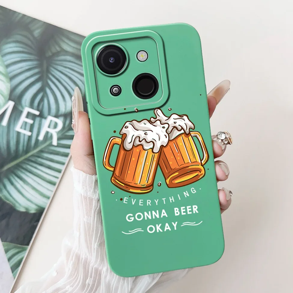Cute Cat & Floral Silicone Phone Case - Stylish Protective Bumper