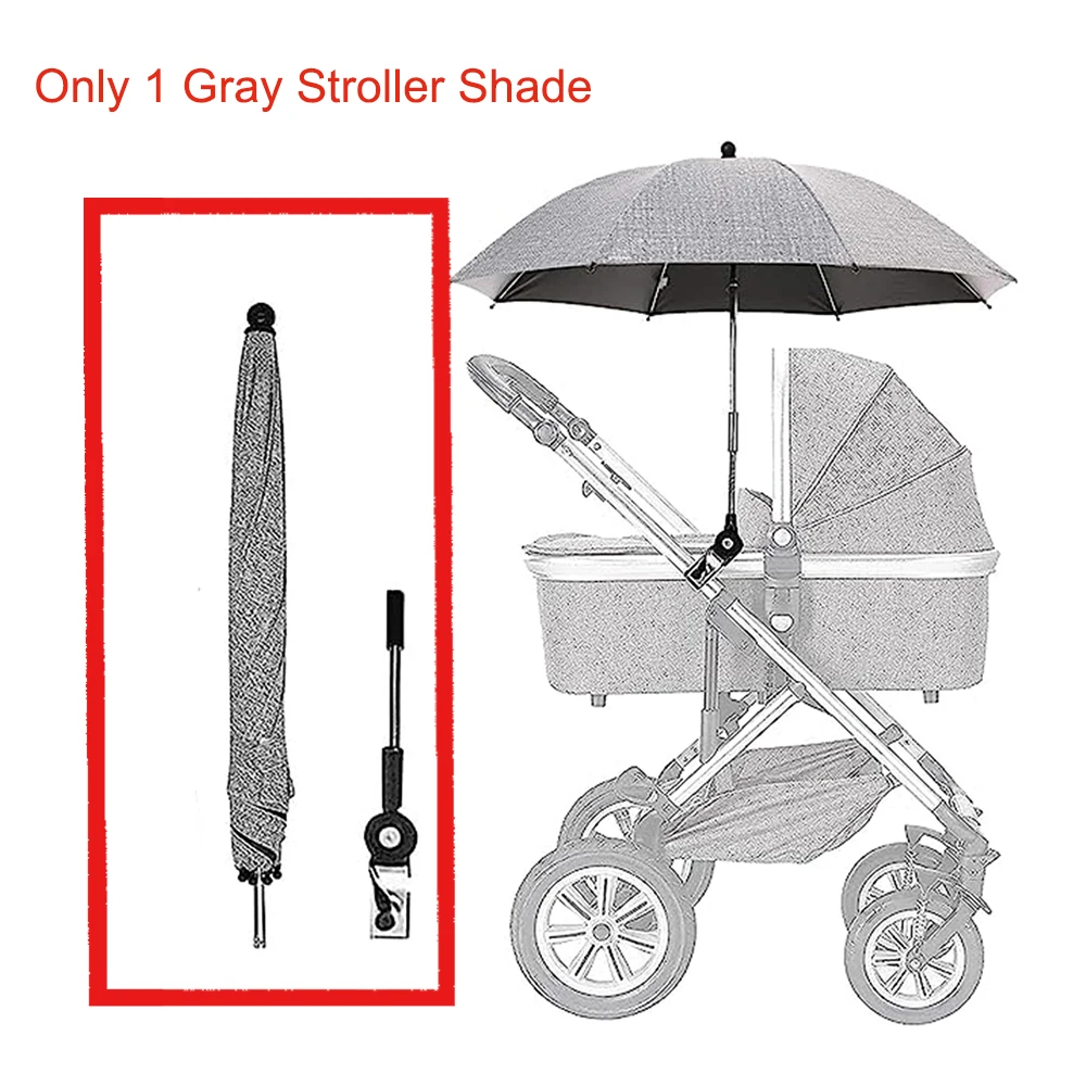 Stuhl Schirm mit Universal Klemme, Wasserdichter Sonnenschirm für drauÃŸen,  360° Verstellbarer Sonnenschirm für Kinderwagen, Für Kinderwagen,  Rollstühle, Terrassenstühle, Strandstühle : : Baby