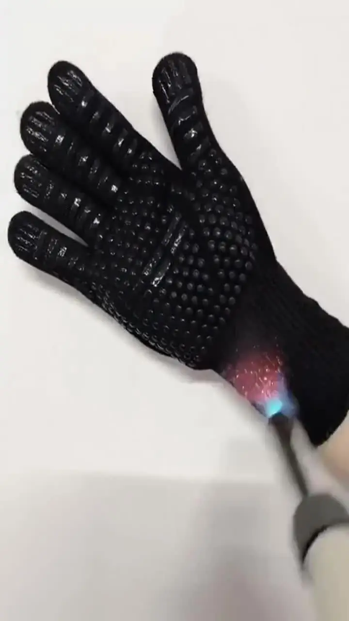Guanti da forno antiscivolo in silicone resistente al calore SW