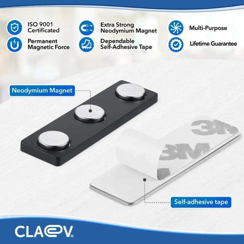Magnetic Name Badge Holders 100 Pack Name Tag/ID Badge Magnets With Strong Fasteners 3 Premium Strength Neodymium Magnets Office badge parts