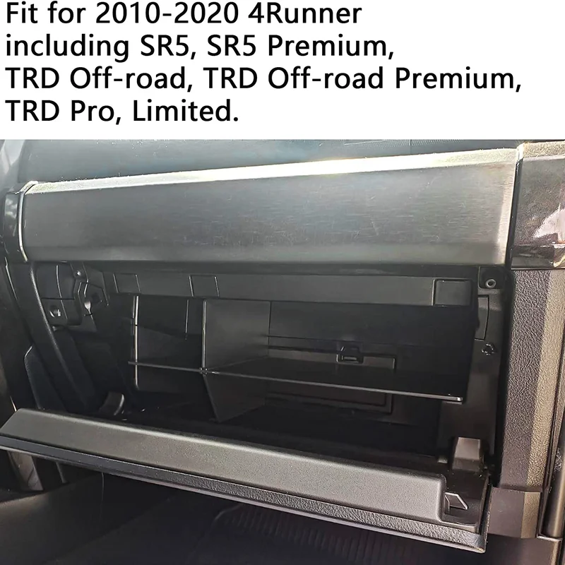 Glove Box Lid Glove Box Dividers Organizer for Toyota 4Runner Lexus GX 460