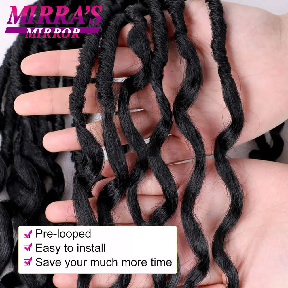 24 "Dreadlocks Sintetici Uncinetto Estensione Per Capelli Dea Locs Temo - Foto 7