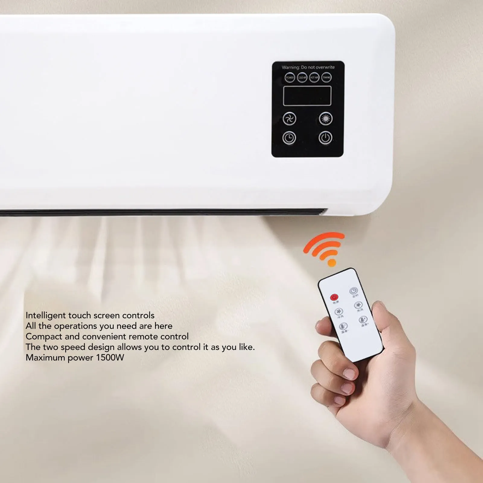220V 110V Wall Mounted Heater Cooler Energy Efficient Climate Control Small Air Conditioner Heater Machine for Home Bedroom 4