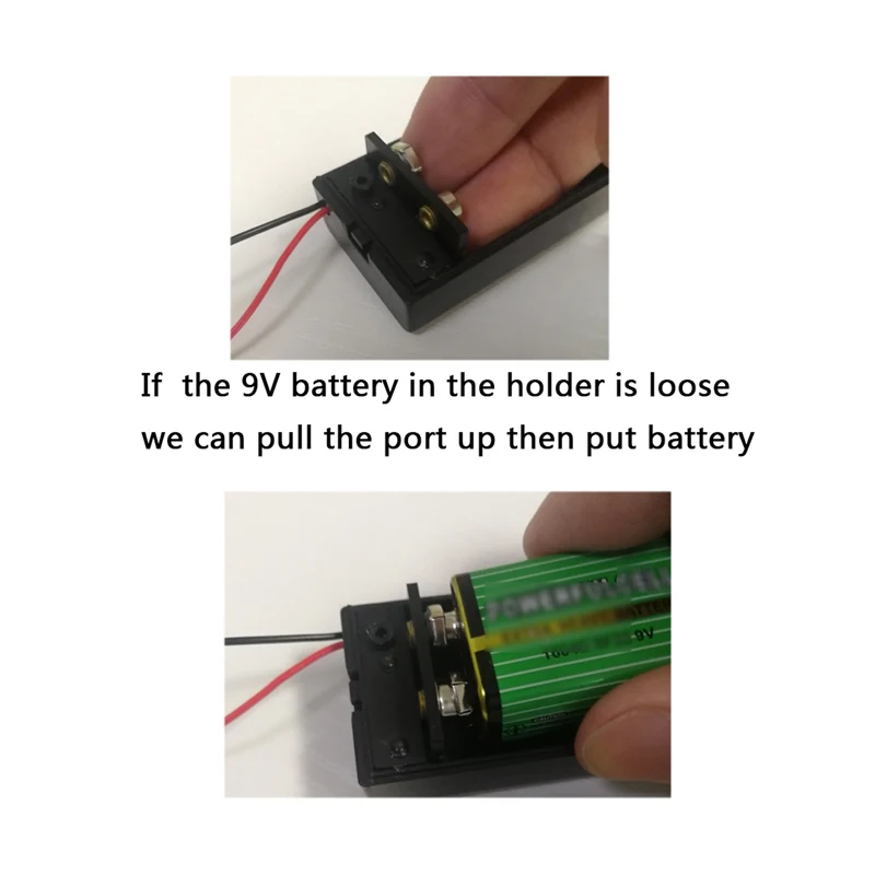 4개입 9V 배터리 홀더, 스위치가 있는 9볼트 배터리 홀더, 스위치가 있는 9V 배터리 케이스