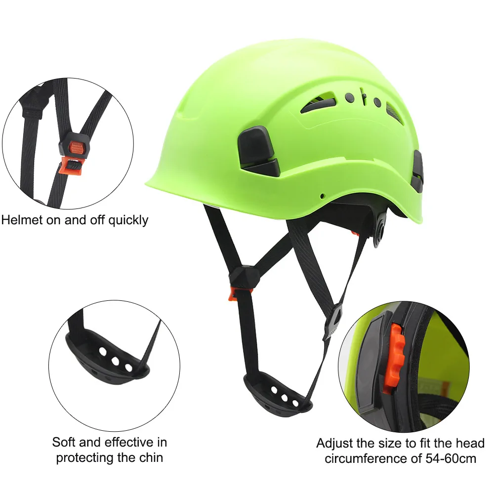 Casco de seguridad con visera ABS para construcción, gafas protectoras para conducción al aire libre, Climing, seguridad en el trabajo, gorros grandes