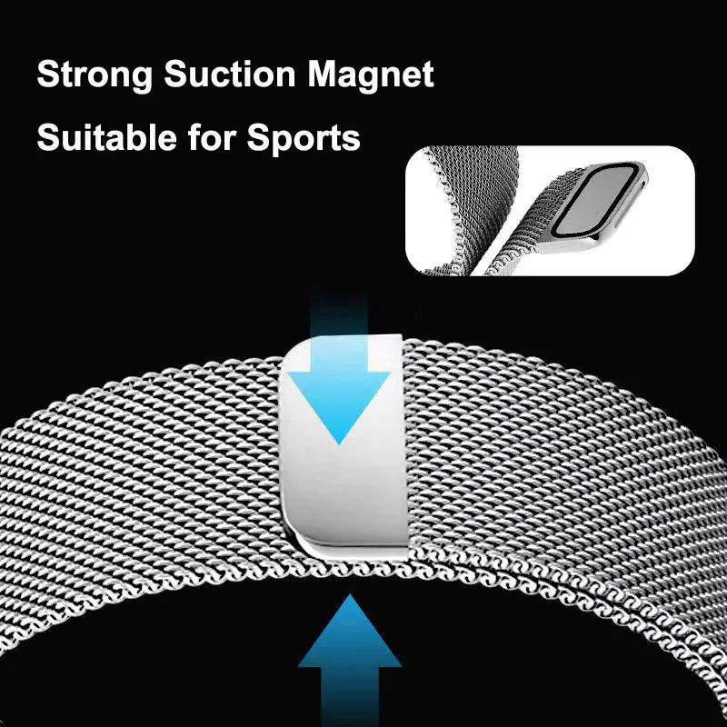 Metal Magnetic Replacement Wristband Strap for Smartwatch Accessories