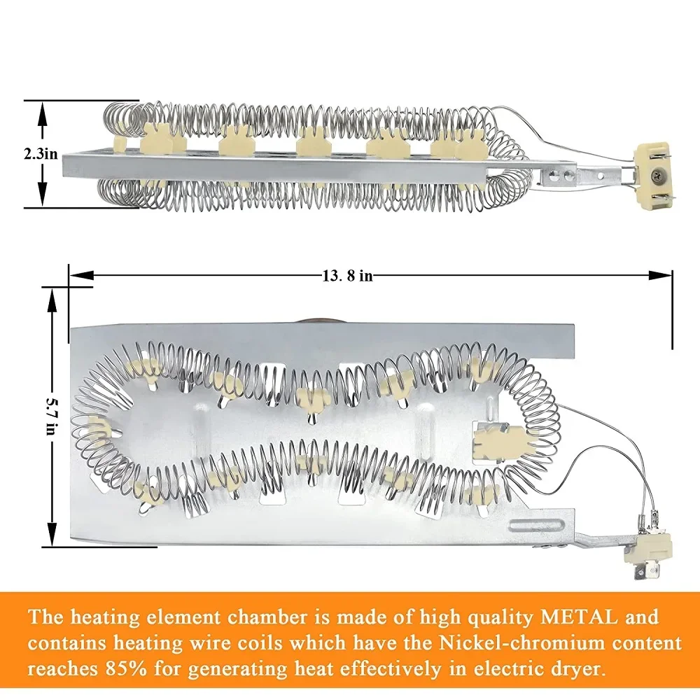 Dryer Heating Element Replacement 3387747 PS11741416 AP6008281 8527865 AP2947033 PS344597 W11045584 W11344457 dryer heating element