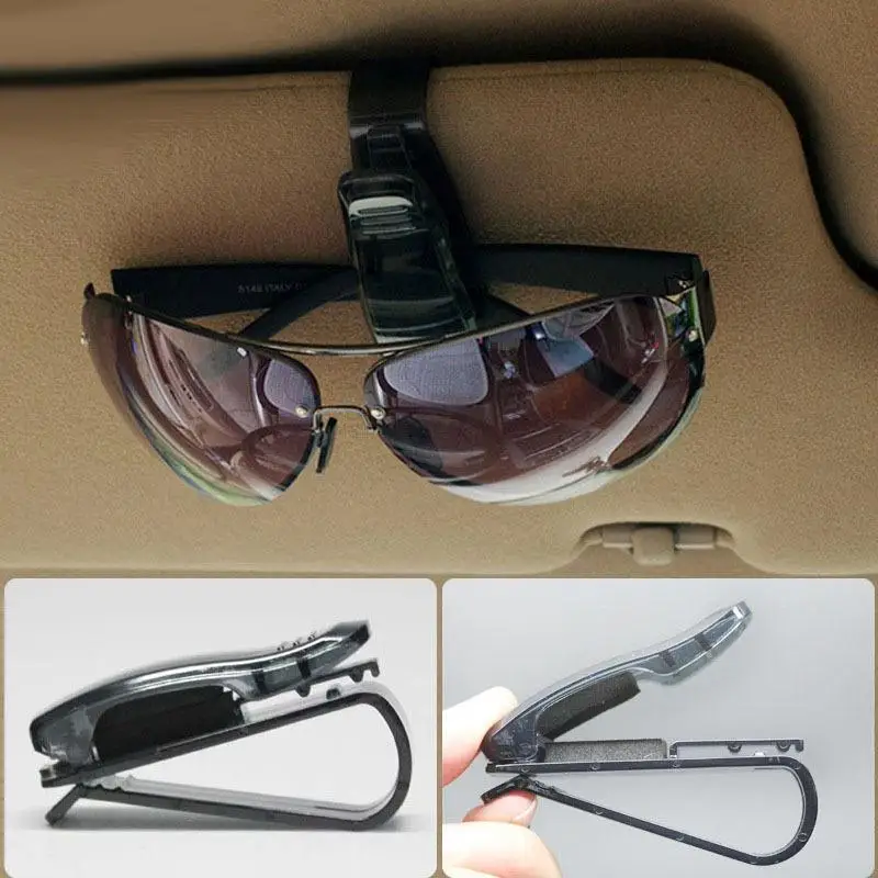 

Car Glasses Sunglasses Clip Sun Visor Ticket Receipt Card Clip Storage Holder Clamp Collection Clip