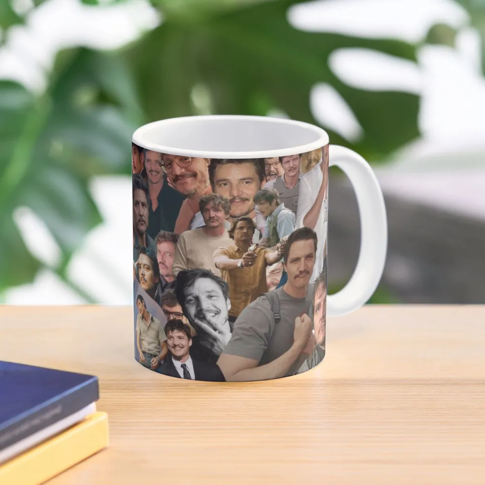 

Pedro Pascal collage for mugCoffee Mug Breakfast Mug Original Breakfast Cups Ceramic Cups