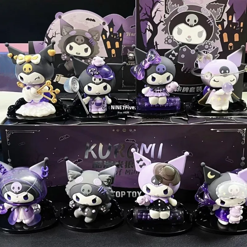 SANRIO KUROMI WERWOLF SERIE BLIND BOX TIDE PLAY WERWOLF BITTE ÖFFNE DEINE AUGEN KUROMI SCHREIBTISCH-Dekoartikel – Detail 2