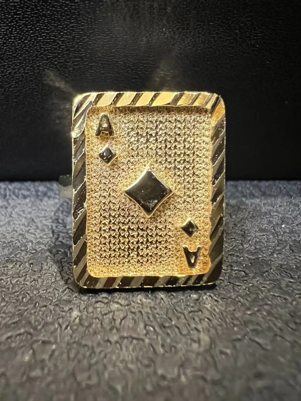 Unique 14K Gold Plated Ring Money Bag Ring Porker Ring 1