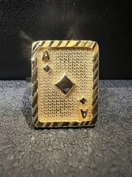 Unique 14K Gold Plated Ring Money Bag Ring Porker Ring 1