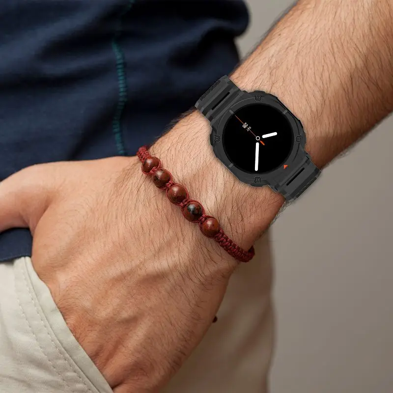 Durable TPU Protective Watch Case with Sport Strap