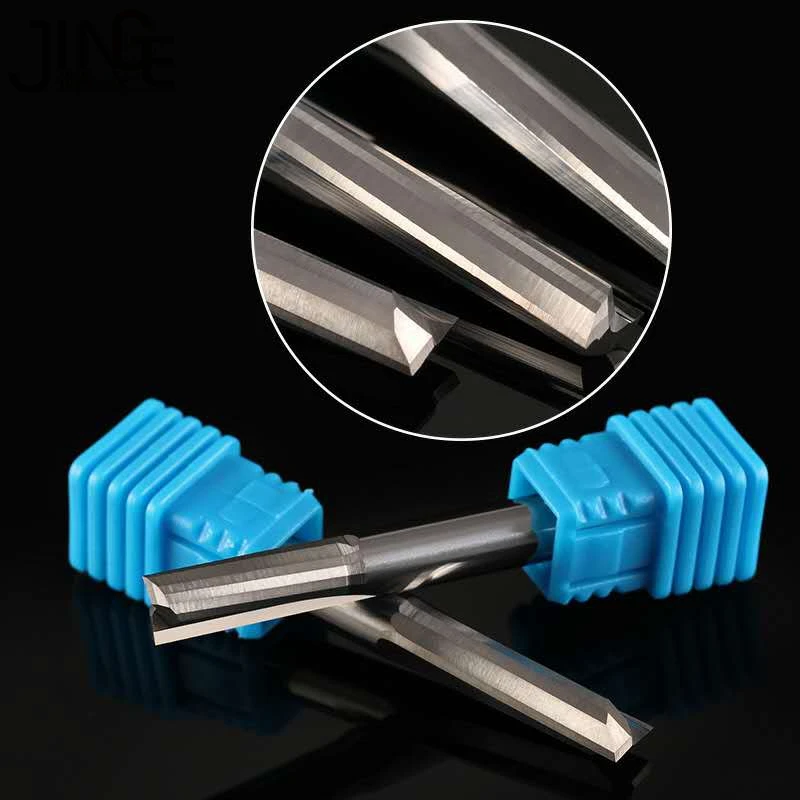 

Milling Tools Two Straight Flutes Carbide End Mill For Wood