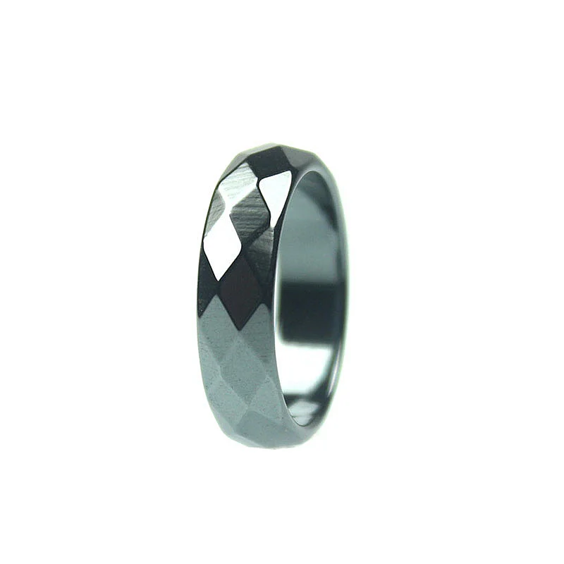 3 Anillos De Piedra De Hematita Negra Que Absorben Energía Negativa, Ansiedad, Equilibrio De Chakras, Para Mujeres, Hombres, Amantes, Amigos, Amistad, Regalo De Joyería Unisex, Hematita, Aleación