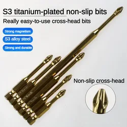 Non-slip wear-resistant screwdriver Bits Set Strong Magnetic High Hardness Super Long Cross-head Batch Heads Electric Drill Bits
