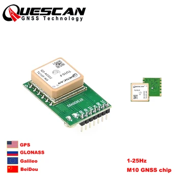 QUESCAN TU10-F M10 GPS Module UBX-M10050-KB M10 GNSS GPS Galileo GLONASS BeiDou Module with Antenna,Replace Quectel L86 L80 LC86 1