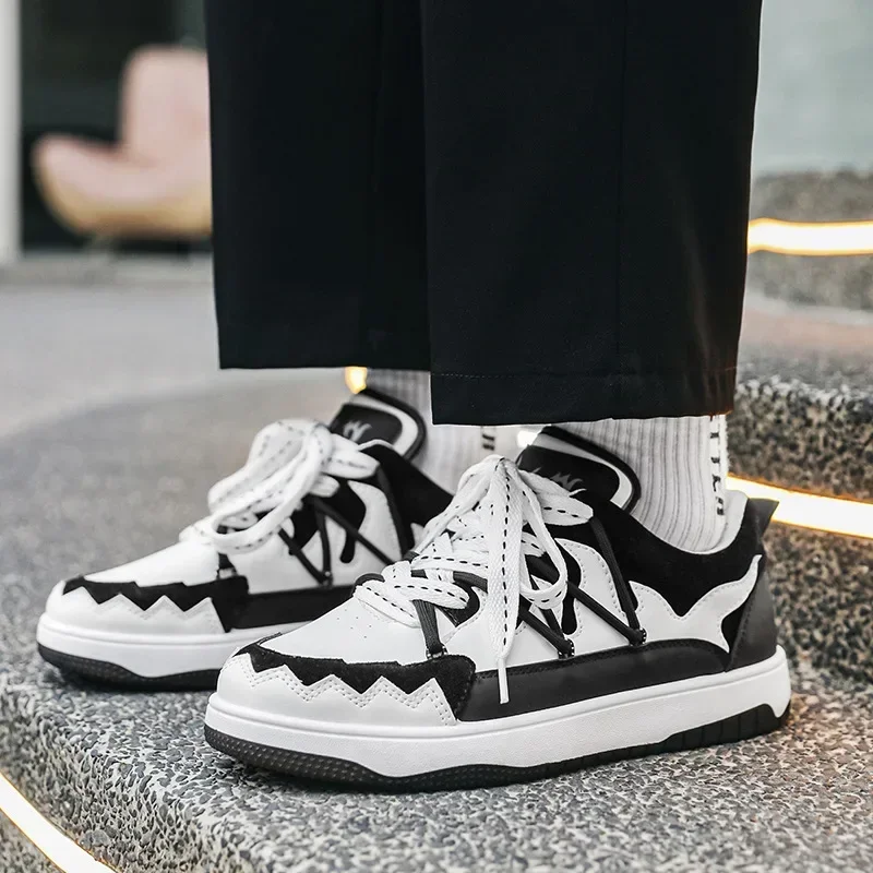 Men Sneakers PU Leather Quality Breathable Comfortable Outdoor Footwear Spring Autumn Tenis Masculino Zapatillas Hombre 2