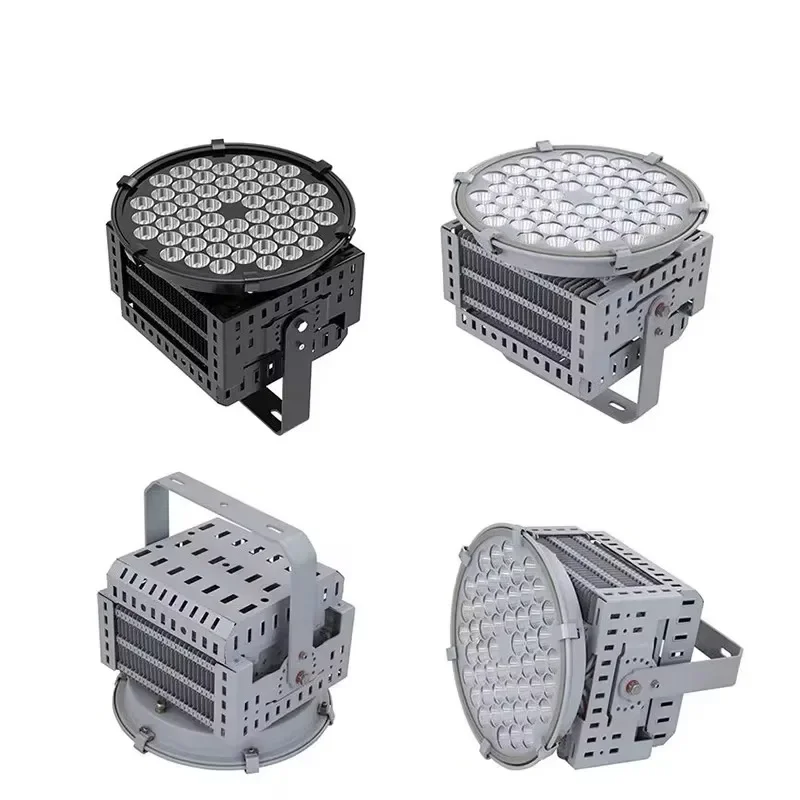 

High Power Outdoor Stadium Led Flood Light Round 200W AC 220V Waterproof Construction Engineering Lighthouse LED Spotlight