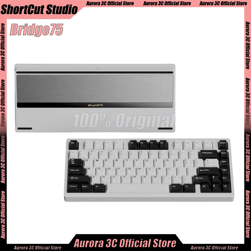 ShortCut Studio Bridge75 Mechanical Keyboard Wireless bluetooth Keyboard 3mode Rgb Custom Long Endurance Aluminium Game Keyboard