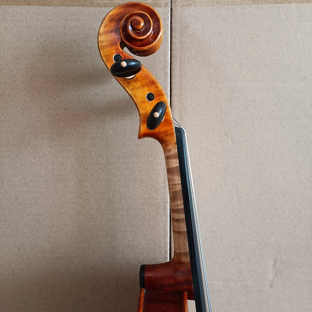 Strong tone！ Guarneri model Copy Handmade Single board violin 4/4 retro Oil varnish Violin professional Musical Instruments
