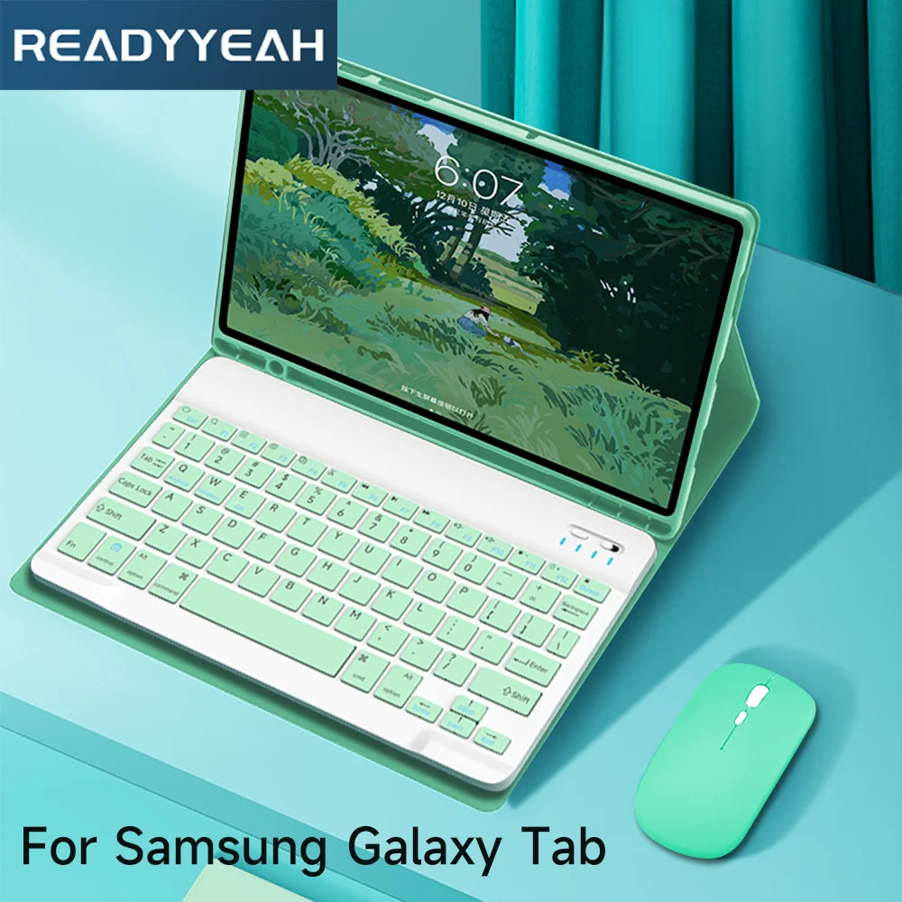 Universal Tablet Case with Bluetooth Keyboard and Mouse