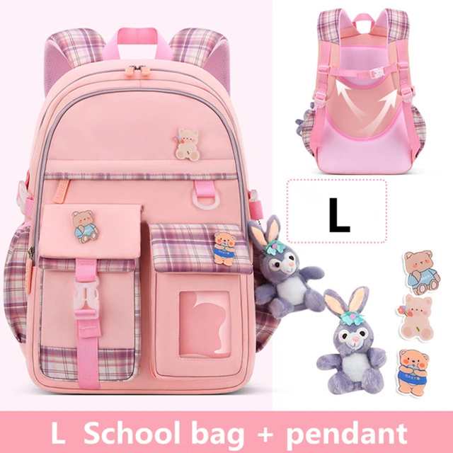 Girl Backpack Light Pink Backpack For Kids Waterproof Pink Rainbow School  Bag Lightweight Girl School Backpacks - AliExpress
