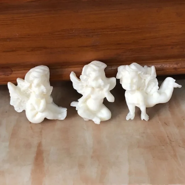Baba Angyal Alakú Szilikon Penész Torta Dekoráció Fiú Fondant Sütik Szerszámok 3D -S Cukorka (Színes Véletlenszerű) - Image 5