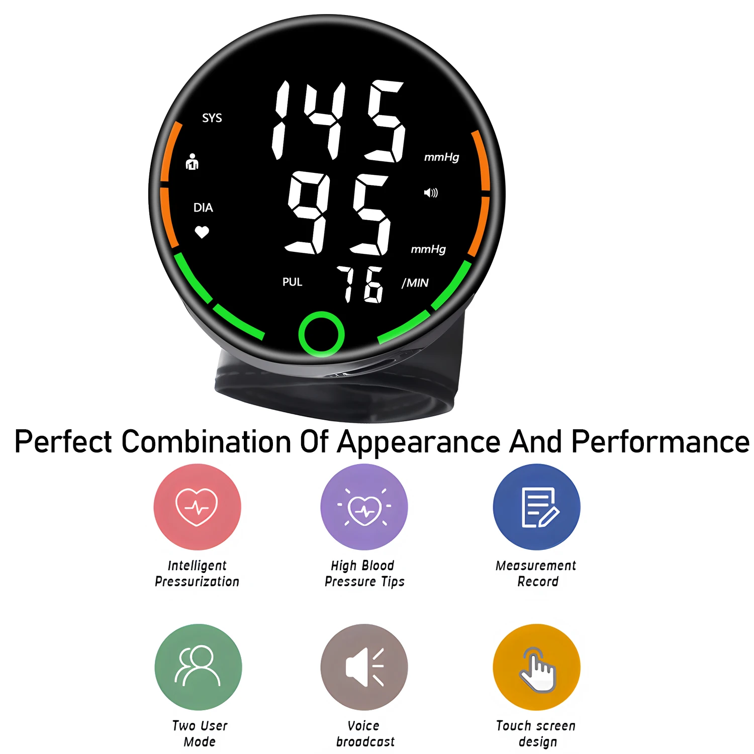 Automatic Digital Wrist Blood Pressure Monitor Sphygmomanometer Tonometer Tensiometer Heart Rate Pulse Meter BP Monitor Health