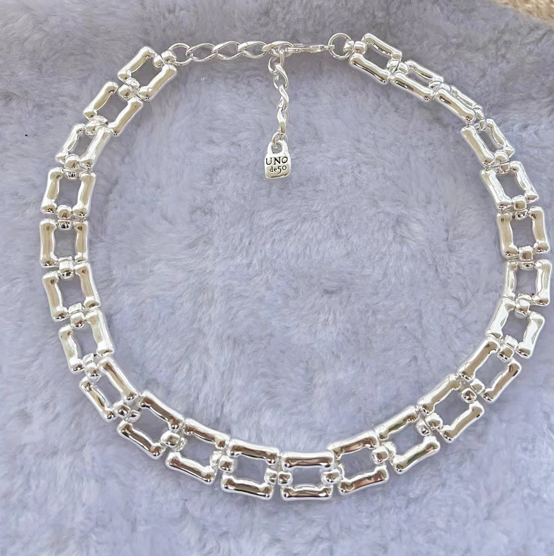 MAY 2023 Fashion UNOde50 Fashion Electroplating 925 Simple Exquisite Necklace Women's Holiday Romantic Gift