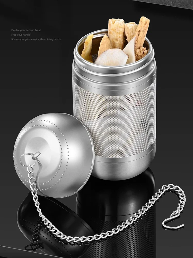 Description Picture 3 of item1/2Pcs Seasoning Strainer Ball Stainless Steel Tea Infuser Tea Leaves Spice Strainer Teapot Fine Mesh Teaware Kitchen Gadgets