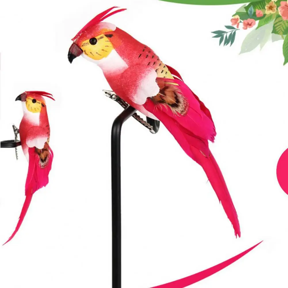 

Wonderful Multicolor Unfading Imitation Foam Parrot Bird Model Figurine for Lawn Simulation Feather Bird Imitation Bird
