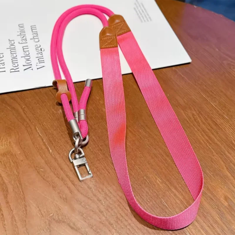 Stylish Colorful Crossbody Phone Lanyard with Adjustable Wristband and Anti-Loss Features
