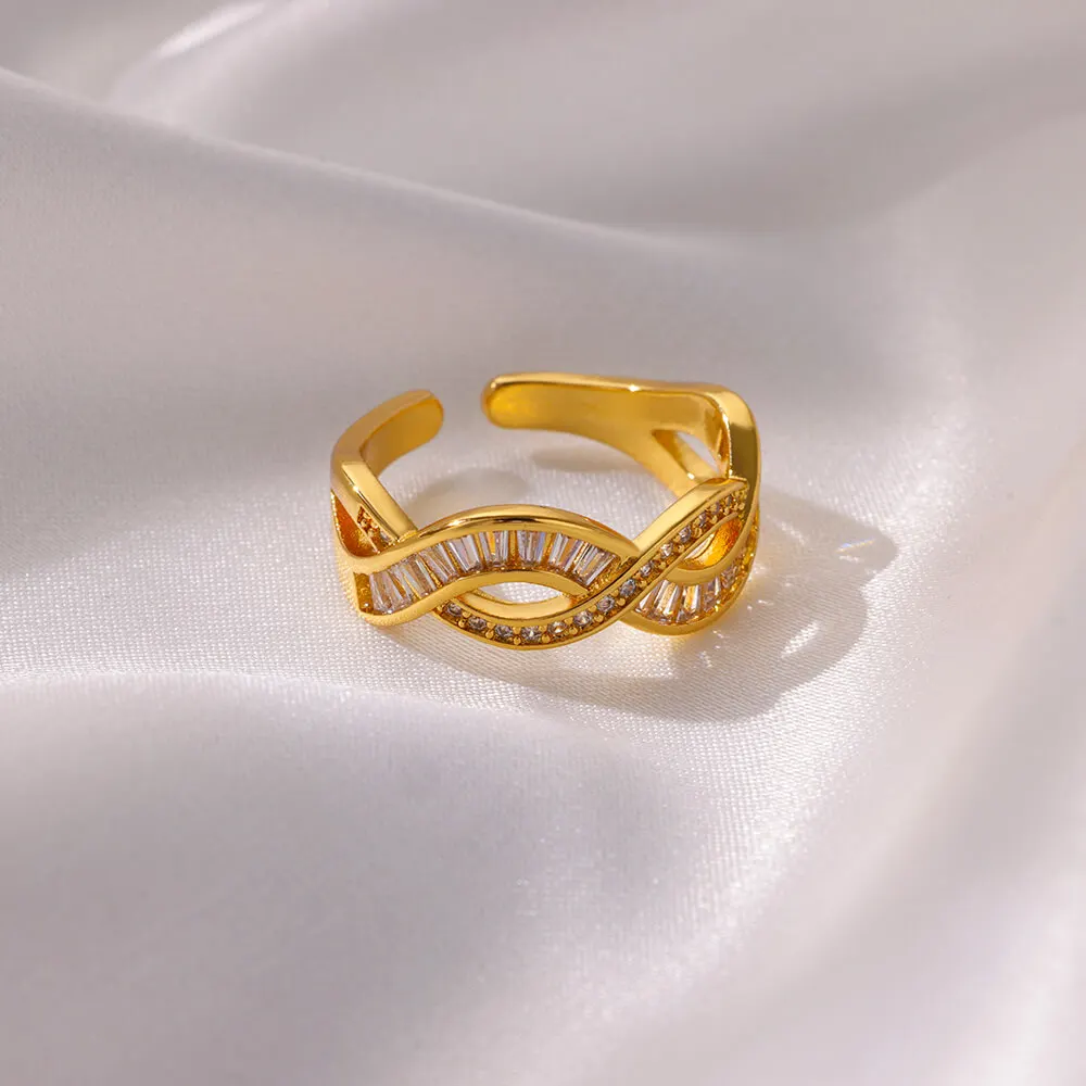 Zircon Infinity Symbol Rings For Women