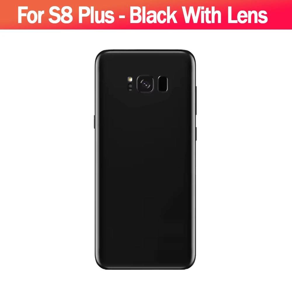 삼성 갤럭시 S8/S8 플러스 배터리 백 커버 유리 패널 후면 도어 하우징 케이스 카메라 렌즈 교체용