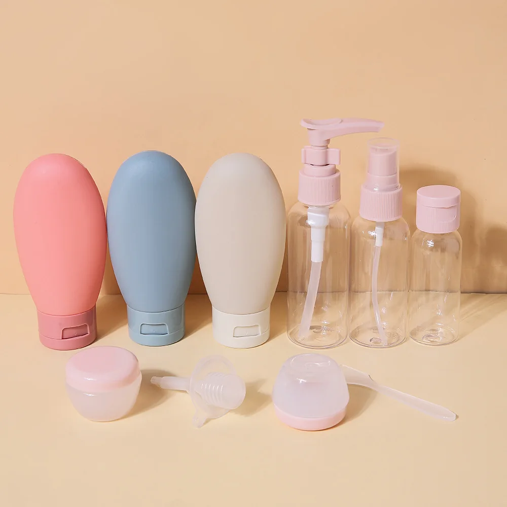 Perfume Bottle Set Refillable Spray Lotion Shampoo Shower Tube Bottling Refill Cosmetic Travel Liquid Container Portable Tool