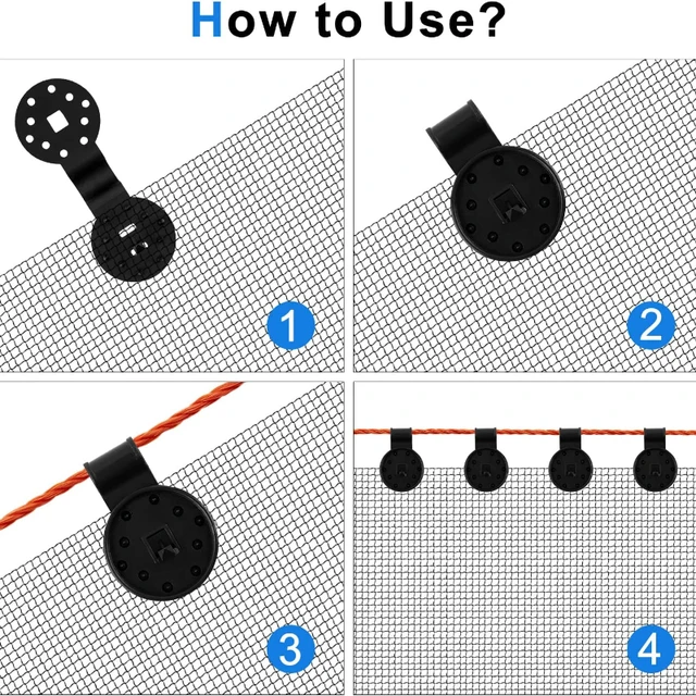 50 Db Napsütéses Nettó Klip Fekete Műanyag Napfény Üvegházhatású Bilincs Kerti Épületek Kertészeti Kiegészítő Kerítés Szerszámok - Image 5