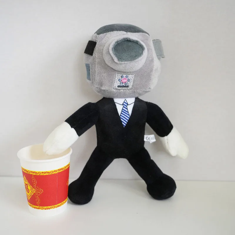Cartoon Skibidi Toilet Cosplay Plush Doll Stuffed Figure Toy Dop Dop Yes Yes Funny Plishie Toy Costume Gift for Kids Fans Adults plush toy plush doll