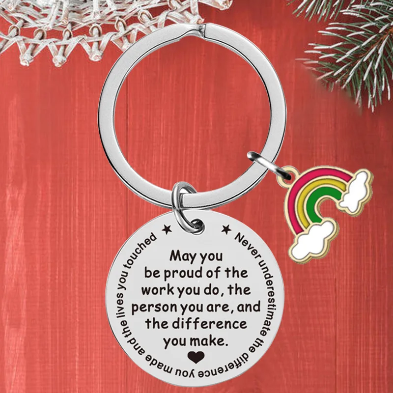 Thank You Coworker Keychain Colleague Retirement Leaving Gift Key chain ...