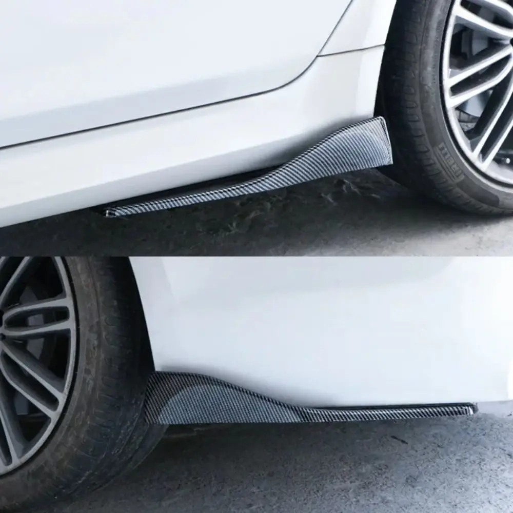 35/48 cm ABS Auto Stoßstange Spoiler Hinten Lip Diffusor Auto Seite Rock Stoßstange Bars Carbon faser Extensions auto Ecke Stoßstange – Detail 9
