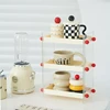 【Epeiushome】 Desktop Multi-layer Storage Rack Acrylic Cup Rack Dressing Table Cosmetics Multifunctional Storage Shelf 1