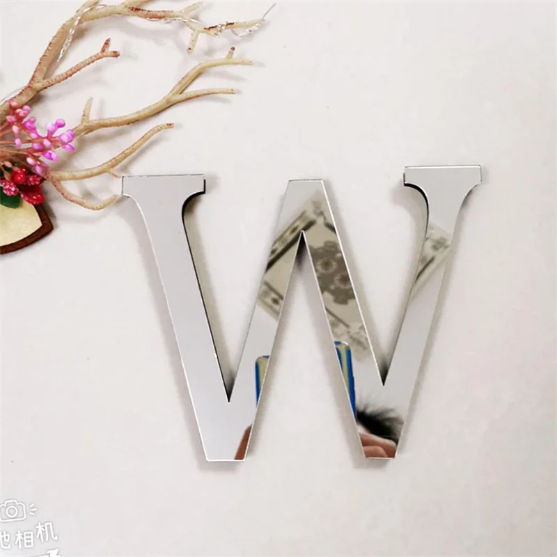 Gold English Letters Wall Stickers 5