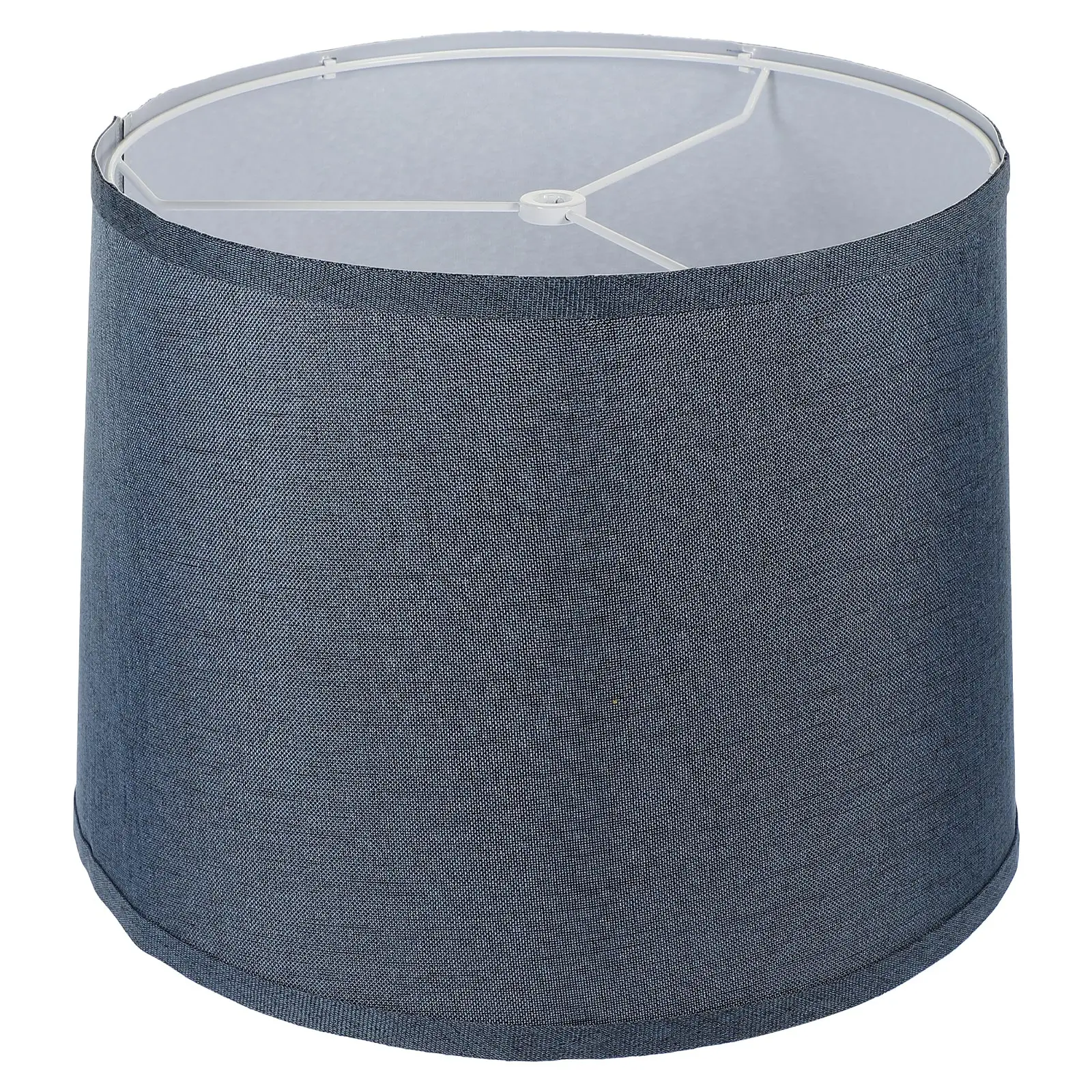 Paralume A Tamburo Blu 11,7x10 Cm | 2 Pezzi Con Foro 42 Mm | Per Lampade Da Tavolo E Parete