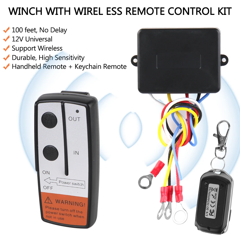 24V 12V Rescue Vehicles Winch Remote Control For Car Towing Equipment Jeep Off-road 4x4 ATV Trailer Cordless Controller Switches