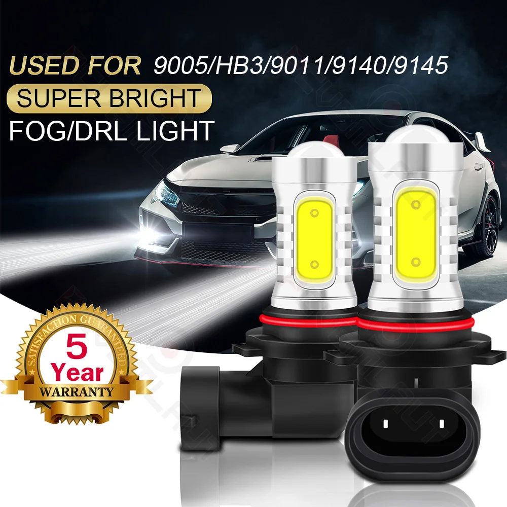 

CHUSYYRAY 2PCS Car lights 2111-9005 Super Bright LED Headlights High Low Beam Fog Light Bulb White 6000K Car accsesories