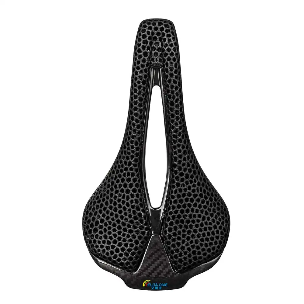 Elitaone 3D-gedruckter Carbon-Sattel, 245 x 145 mm, ultraleicht, 160 g, Fahrradsitz, Triathlon, Rennrad, MTB, Bergkies, Fahrradzubehör – Detail 3