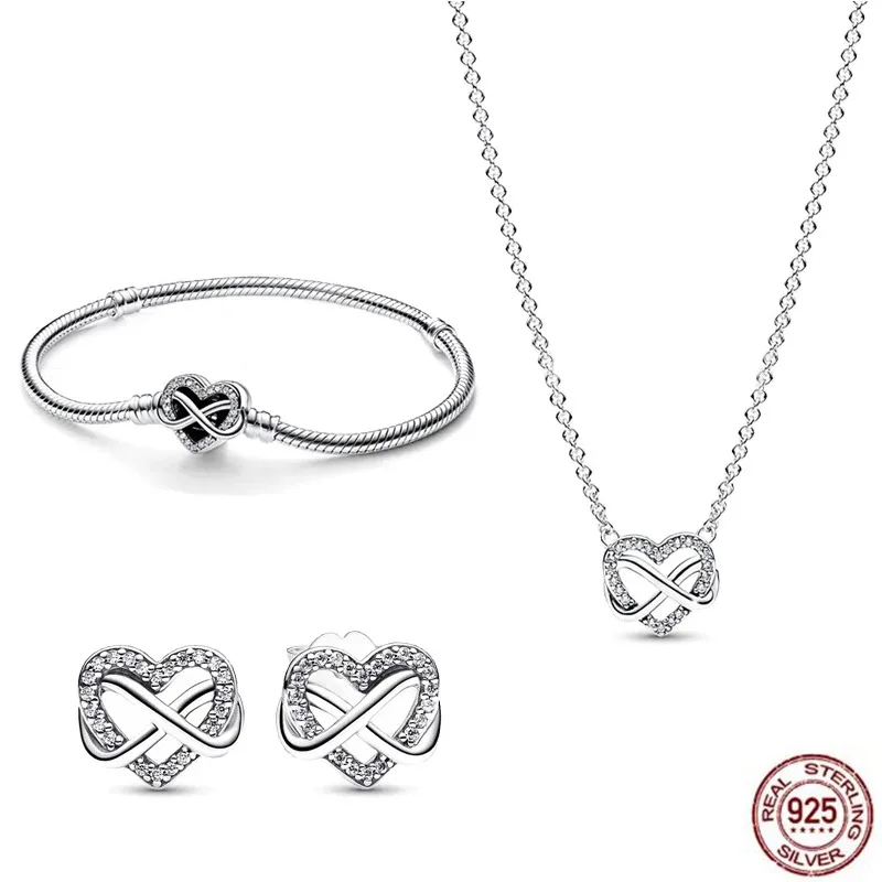 

temperament 925 sterling silver heart-shaped diamond earring set series birthday parties to wear exquisite jewelry gifts jewelry