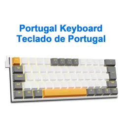 E-YOOSO Z11 USB Mechanical Gaming Keyboard with Red Switches - 61-Key Compact Design - Red axis (Z11-WG-PT)
